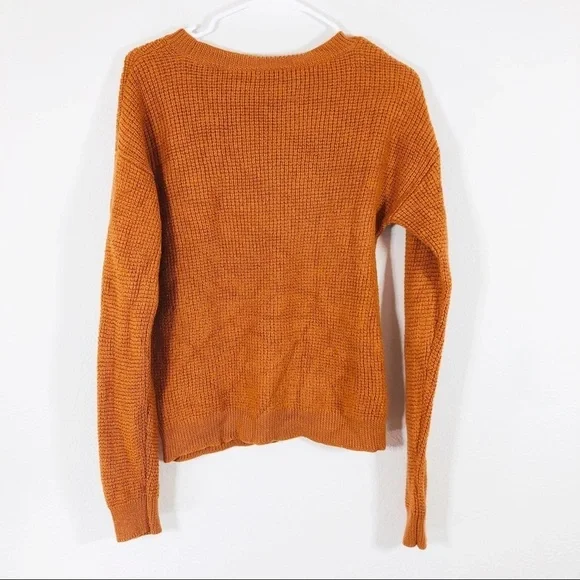 Wilfred Free crew neckline burnt orange merino wool sweater - Picture 2 of 5